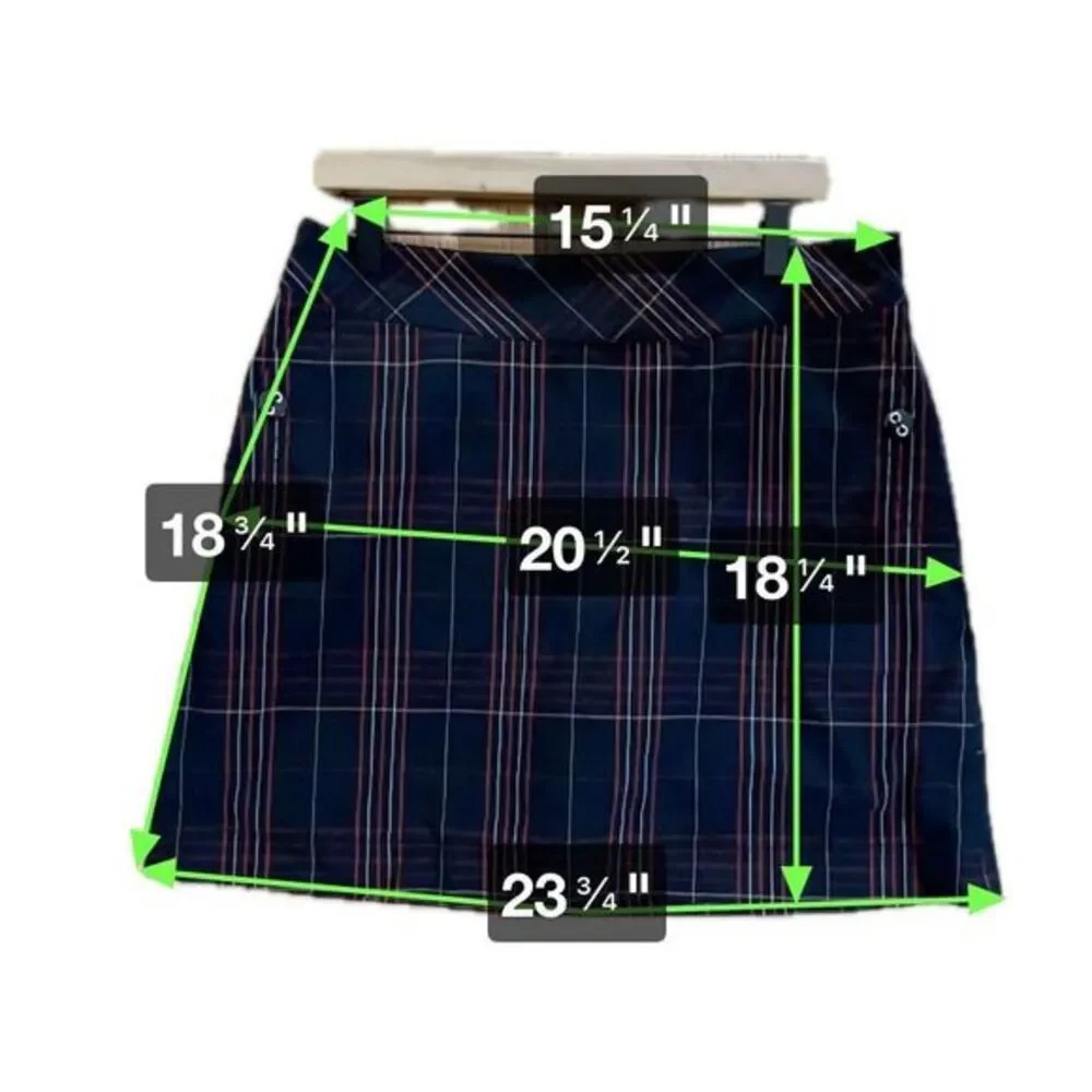 Cutter and Buck Plaid Skort Size 10 - Picture 3 of 4